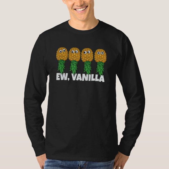 Camiseta Upside Down Pineapple Ew Vanilla  Swinger Men Wome (Frente)
