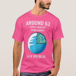 Camiseta Urano Ajustados 63 Terras Engraçadas Astronomastro