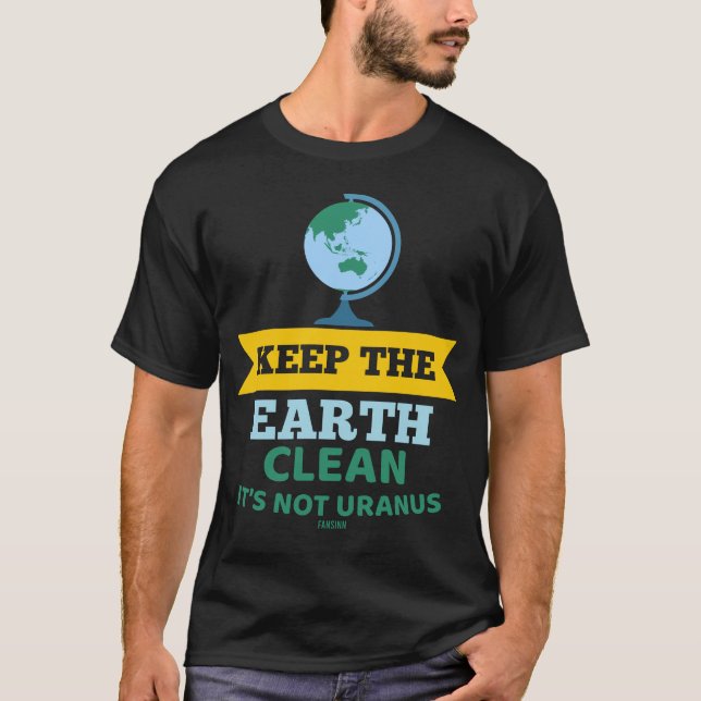Camiseta Urano tem piada dizer proteção ambiental (Frente)