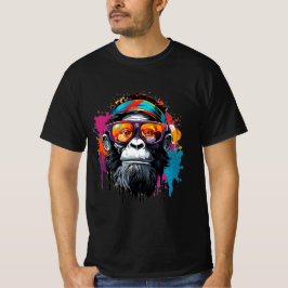 Camiseta Urban Ape: Arte Colorida De T-shirt De Grafite
