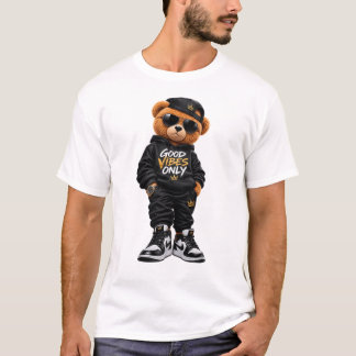 Camiseta Urban Bear Good Vibes