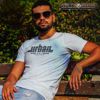 Camiseta URBAN DENIM | Tipografia de Denim | Efeito Appliqu