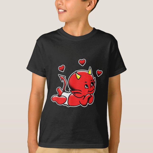 Camiseta Urban Empyre Kewe Baby Cud Devil Demon Love , Smal (Frente)