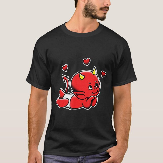 Camiseta Urban Empyre Kewe Baby Cud Devil Demon Love , Smal (Frente)
