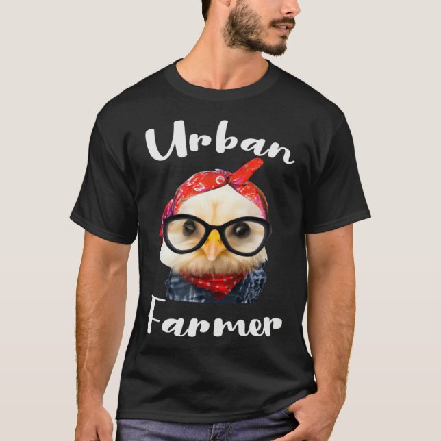 Camiseta Urban Farmer for Urban Farming with Homestead Gard (Frente)