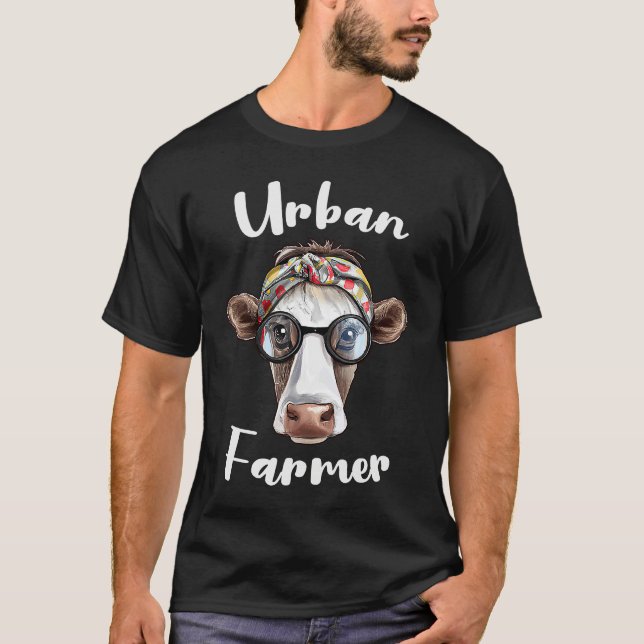 Camiseta Urban Farmer for Urban Farming with Homestead Gard (Frente)