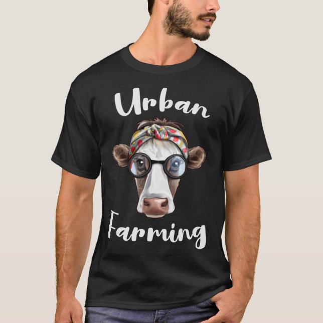 Camiseta Urban Farming for Urban Farmers with Homestead Gar (Frente)