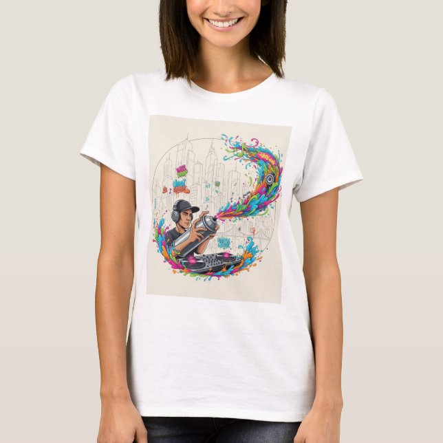Camiseta Urban Graffiti DJ Soundwave (Frente)