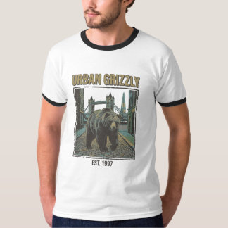 Camiseta Urban Grizzly Vintage Streetcore Vida Selvagem