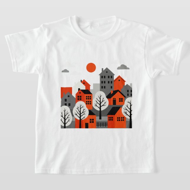 Camiseta Urban landscape in a modern and minimalist style (Postura )