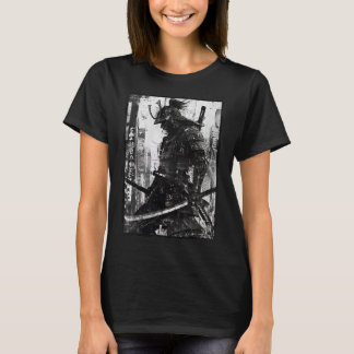 Camiseta Urban Samurai Warrior Grunge Japanese Streetwear