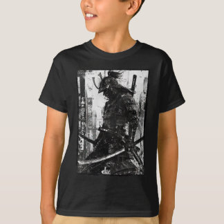 Camiseta Urban Samurai Warrior Grunge Japanese Streetwear