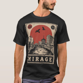 Camiseta Urbana Cityscape Illusion Film Noir Design
