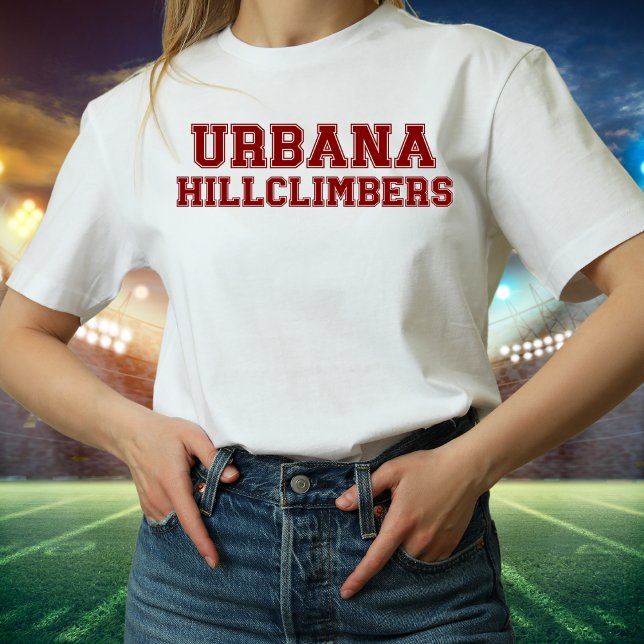 Camiseta Urbana Hillclimbers Collegiate Style Tshirt de fon (Criador carregado)