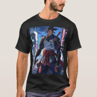 Urbana Ronin: Neon Samurai Anime T-Shirt