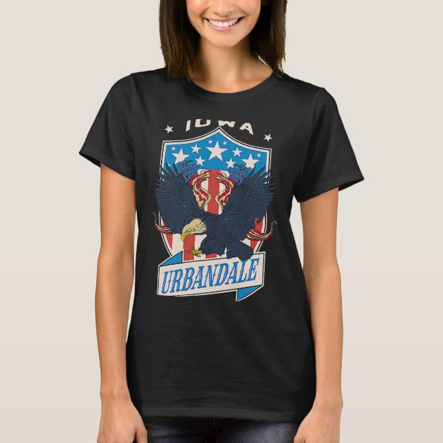 Camiseta Urbandale League City National Iowa Day (Frente)