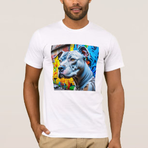 Camiseta Urbano Grafite Street Art White Pitbull Lover