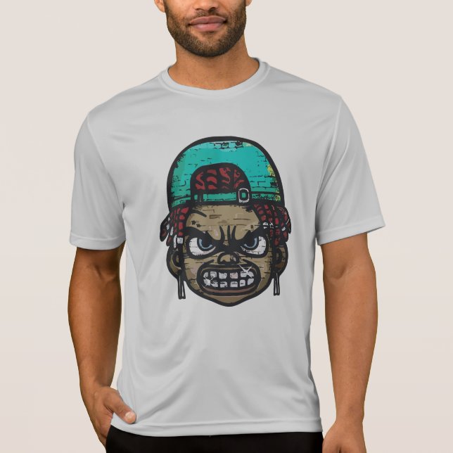 Camiseta Urbano Rebelde: Estilo de Grafite Face (Frente)
