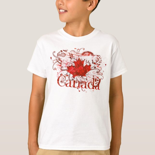 Camiseta Urbano sujo do dia de Canadá (Frente)