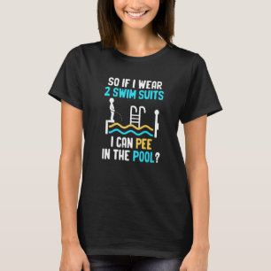 Camiseta Urinando na Piscina Urinação Fora da Piscina Piad