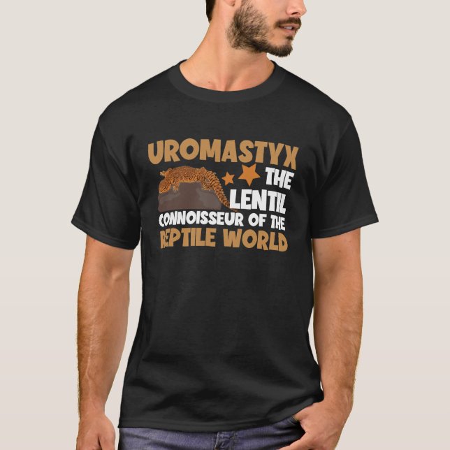 Camiseta Uromastyx Lentil Connoisseur Dabb Lizard (Frente)