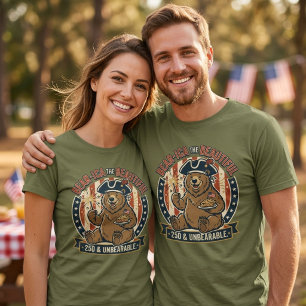 Camiseta Ursa 250º aniversário Bear-ica a Bela 