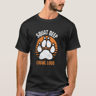 Camiseta Ursa Agachar Rosnar Profundo Alto Engraçado Urso G