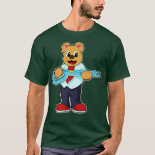 Camiseta Ursa como cabeceira com tesoura