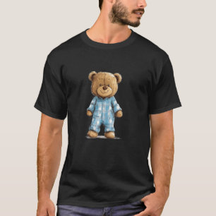 Camiseta Ursa de pelúcia adorável em fantasia de pijama div