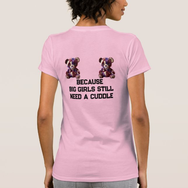 Camiseta Ursa de retalhos doce para abraçar (Verso)