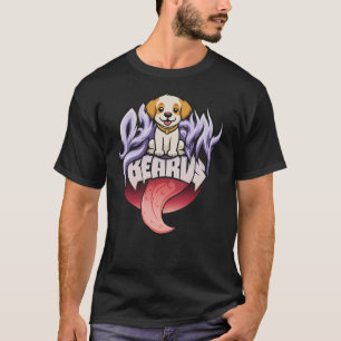 Camiseta Ursa Fofa Cachorro Língua Para Fora Desenho Animad