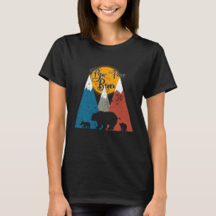 Camiseta Ursa gêmea fofa, ursinho de pelúcia, dois filhotes