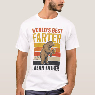 Camiseta Ursa Pai Divertida Que Tira o Melhor Flato do Mund