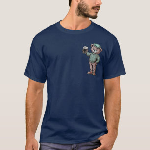 Camiseta Ursa Teddy Fofa Bebendo Cerveja