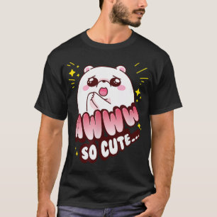 Camiseta Ursa Teddy Fofa Engraçada Aww Tão