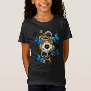 Camiseta Ursinhas Steampunk e Borboletas Azuis