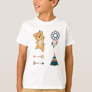 Camiseta Ursinho Amarelo-Urso Indiano
