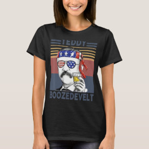 Camiseta Ursinho Boozedevelt Engraçada Bebida Americana No