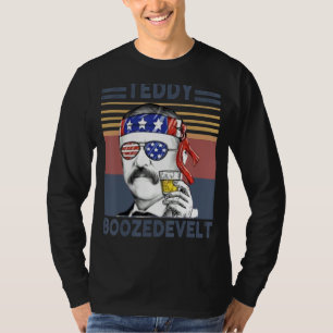 Camiseta Ursinho Boozedevelt Engraçada Bebida Americana No