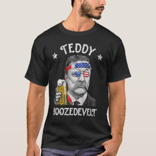 Camiseta Ursinho Boozedevelt Theodore Roosevelt 4 De Julho