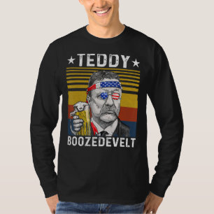 Camiseta Ursinho Boozedevelt Theodore Roosevelt 4 De Julho