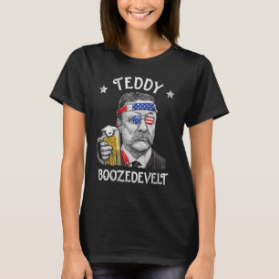 Camiseta Ursinho Boozedevelt Theodore Roosevelt 4 De Julho