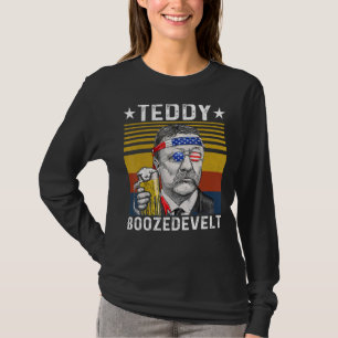 Camiseta Ursinho Boozedevelt Theodore Roosevelt 4 De Julho