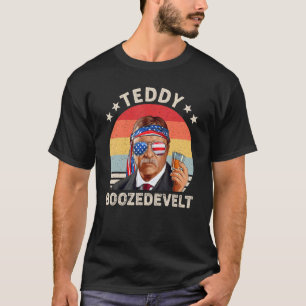 Camiseta Ursinho Boozedevelt Theodore Roosevelt 4 De Julho