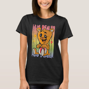 Camiseta Ursinho De Amor Abraço Arco-Íris Hug Dealer Cute B