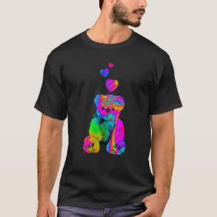 Camiseta Ursinho de cor do urso de pelúcia psicodélico com