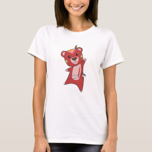 Camiseta Ursinho de fachada do urso vermelho indiano