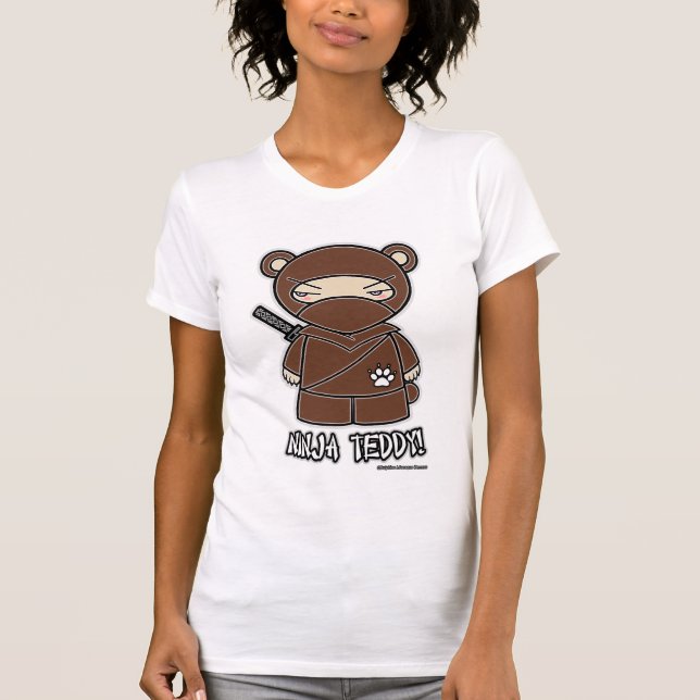 Camiseta Ursinho de Ninja! T-shirt (Frente)