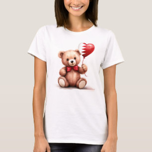 Camiseta ursinho de pelúcia e balão com a bandeira do Bahre