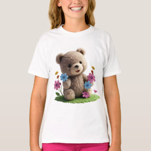 Camiseta Ursinho_design.no.6- por Impressões Maaya, Kids Wh